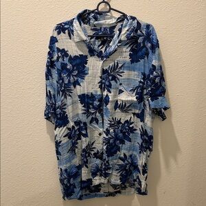 George Blue Floral Men's Shirt